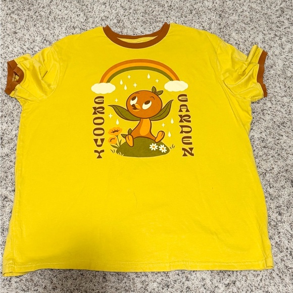 Disney Orange Bird Ringer T-Shirt 2023 Epcot Flower & Garden Festival SIZE XL - Picture 4 of 9